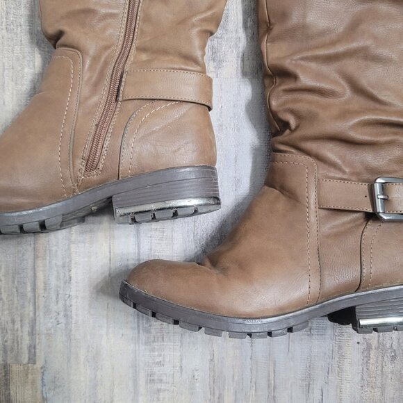 #120 Call It Spring Brown Boot sz 8 - Picture 4 of 11